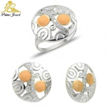 Altın +Gümüş Zirkon Taşlı Set